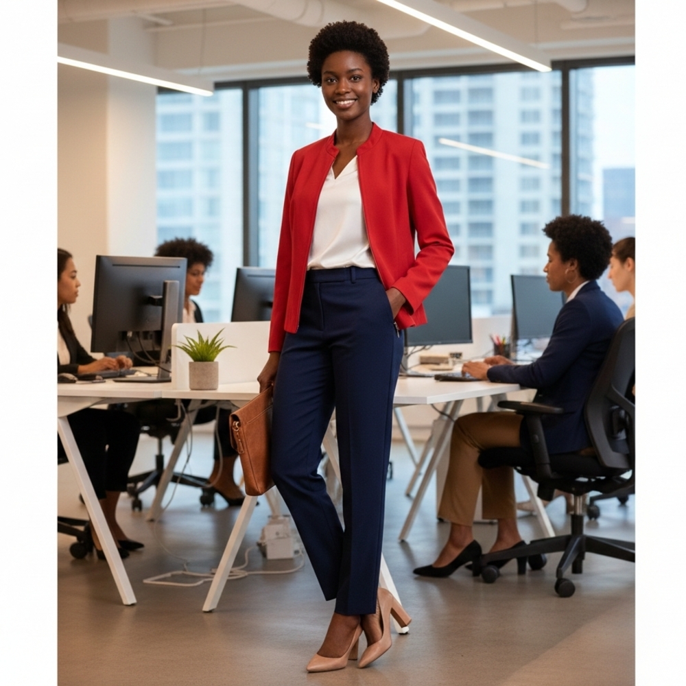 Kasper Red Blazer for Women